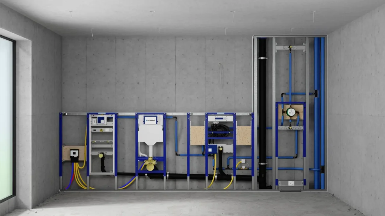 Geberit Duofix · illustration fabricant d’un système d’installation.
