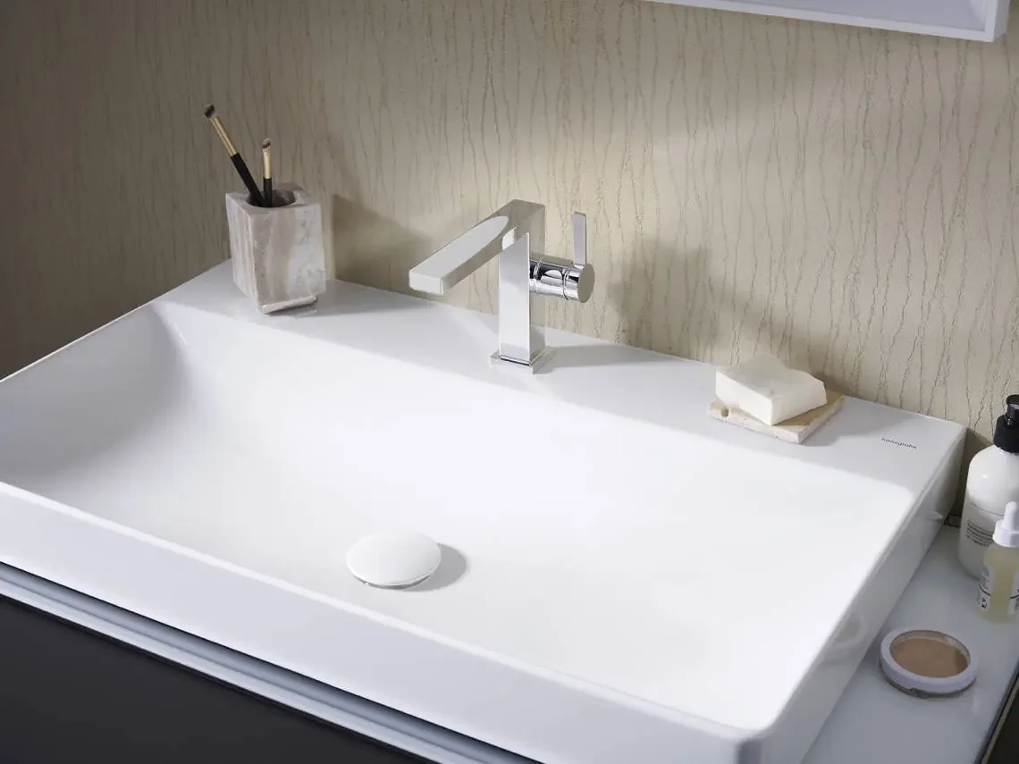 hansgrohe · composition de robinetterie et de lavabo.