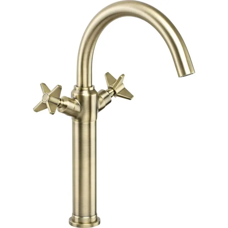 Mélangeur de lavabo Deante Temisto en finition laiton brossé